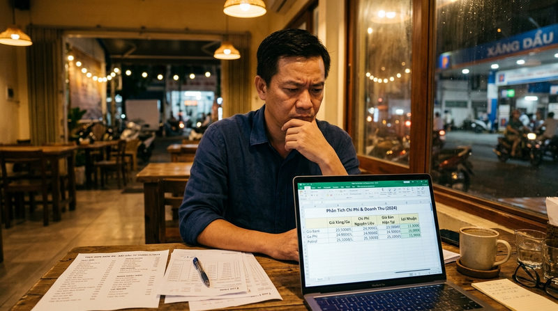 Lời giải cho bài toán: Có nên tăng giá menu khi giá xăng, giá gas tăng?