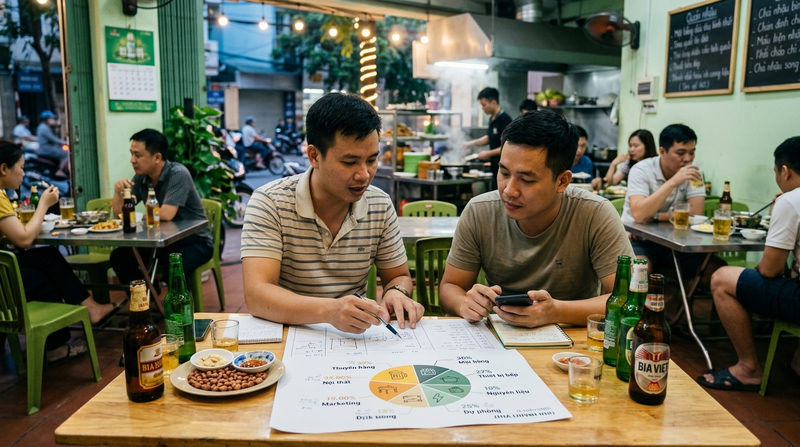 Mở quán nhậu cần bao nhiêu vốn? Bảng dự trù chi phí chi tiết