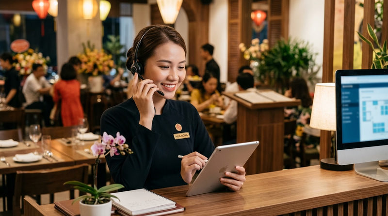 Quy trình và cách xử lý khi khách hàng đặt bàn nhà hàng rồi huỷ