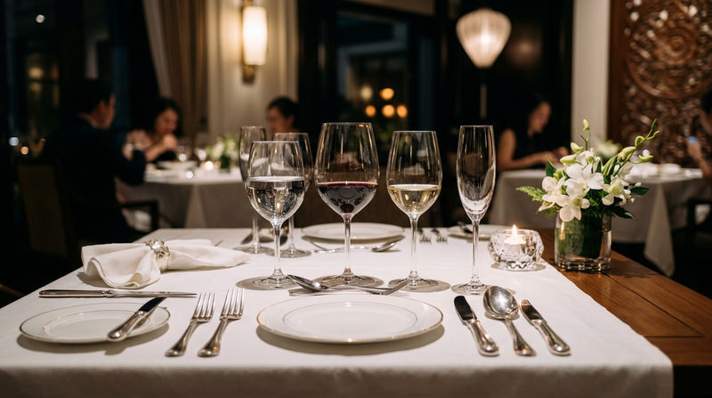 Tiêu chuẩn khắt khe về Không gian và Chi tiết Bàn tiệc