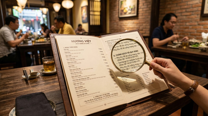 Tính hợp pháp: Luật phụ thu nhà hàng quy định thế nào?