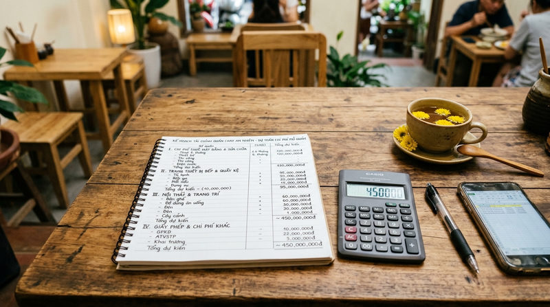 Bảng dự toán chi phí mở quán chay chi tiết nhất