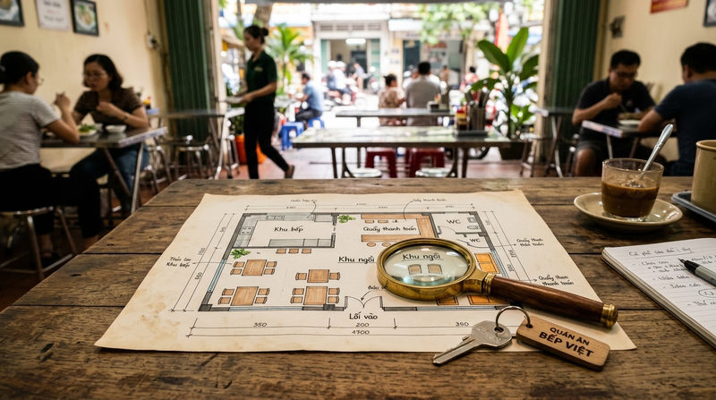 checklist mở quán ăn cho người mới