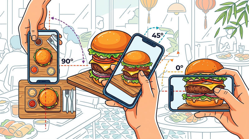 Các góc chụp ảnh thức ăn 'thần thánh' tôn lên vẻ hấp dẫn