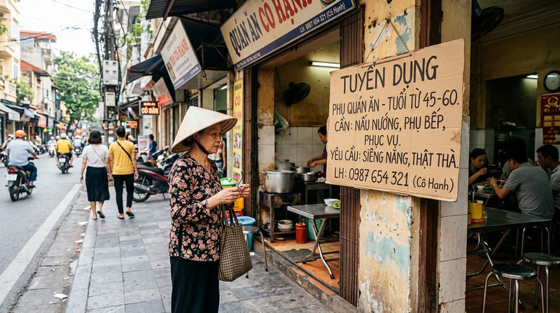 Các kênh tìm kiếm và tuyển nhân viên quán ăn lớn tuổi hiệu quả