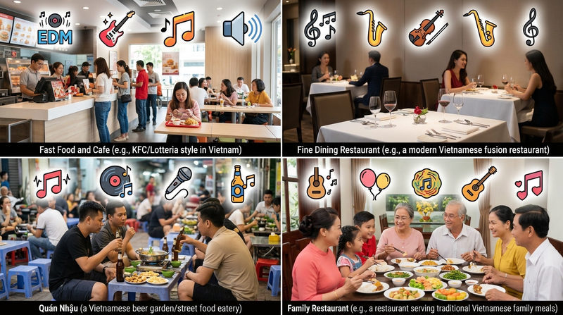 Cách Phối Hợp Âm Nhạc Theo Từng Mô Hình Kinh Doanh