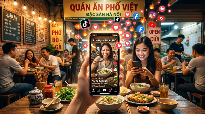 Chiến lược marketing và quảng bá quán ăn đa kênh