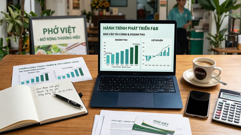 Giai đoạn bứt phá: Xây dựng thương hiệu F&B và quản lý tài chính