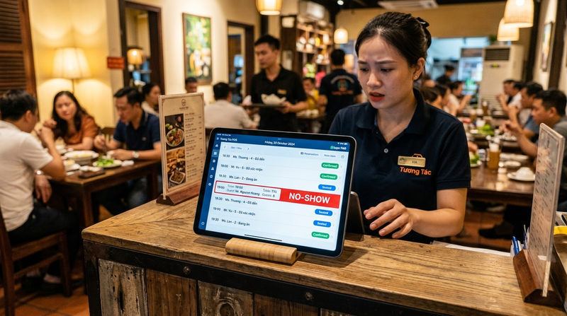 Làm gì khi khách no-show nhà hàng (không đến, không báo trước)?