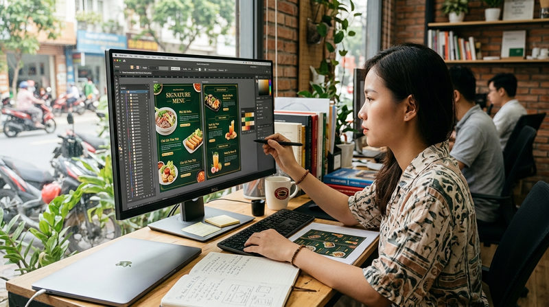 Quy trình 5 bước thiết kế signature menu chuyên nghiệp