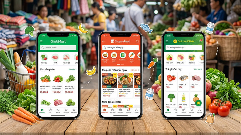 Review chi tiết Top các app đi chợ online tốt nhất 2026