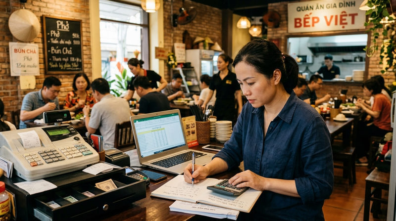 Vốn lưu động và chi phí duy trì quán ăn trong 3-6 tháng đầu