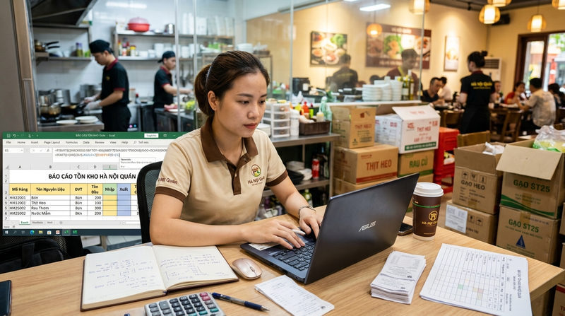 Cách làm báo cáo tồn kho bằng Excel từ con số 0 (Hướng dẫn từng bước)