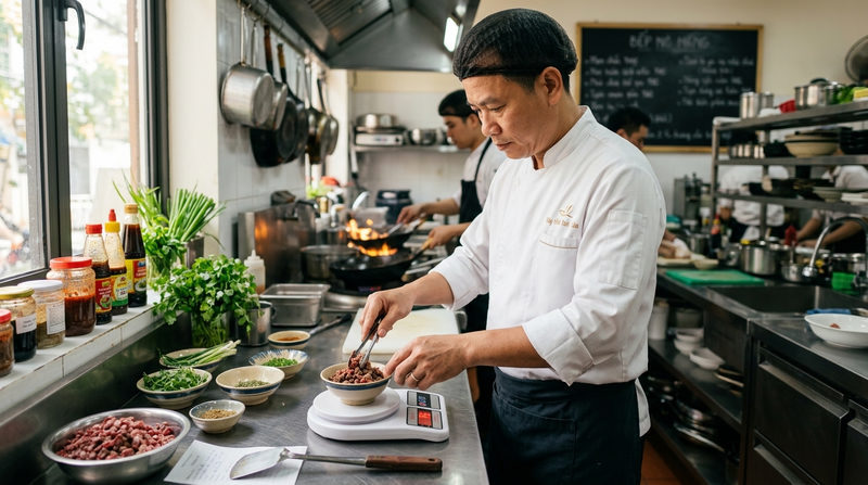 Chiến lược giá F&B và tối ưu định lượng món ăn khéo léo