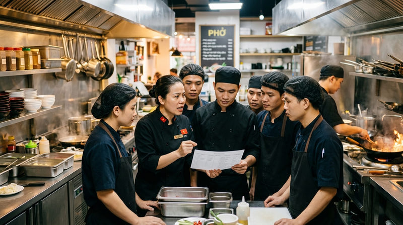 Chiến lược sắp xếp nhân sự bếp và tối ưu hóa thực đơn