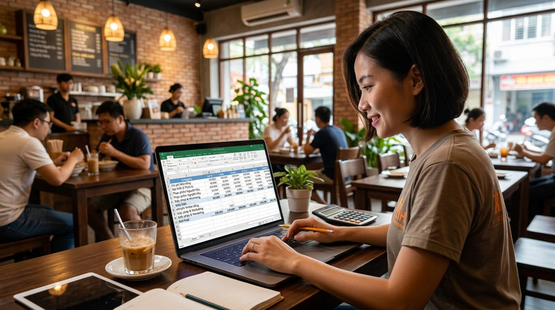 Hướng dẫn 5 bước tự lập bảng dự toán chi phí mở quán ăn chuẩn xác