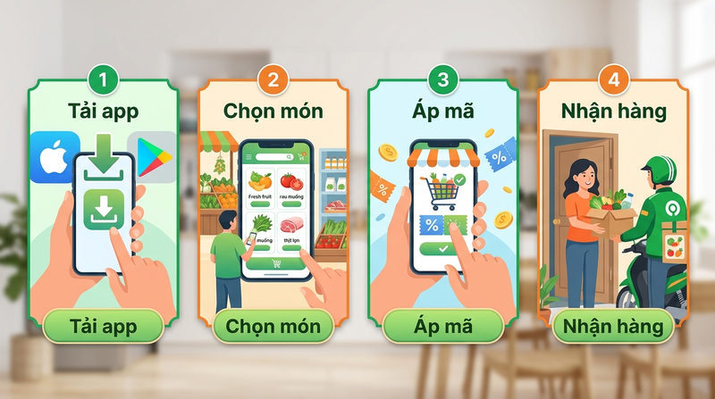 Hướng dẫn sử dụng app mua thực phẩm tươi sống từ A-Z