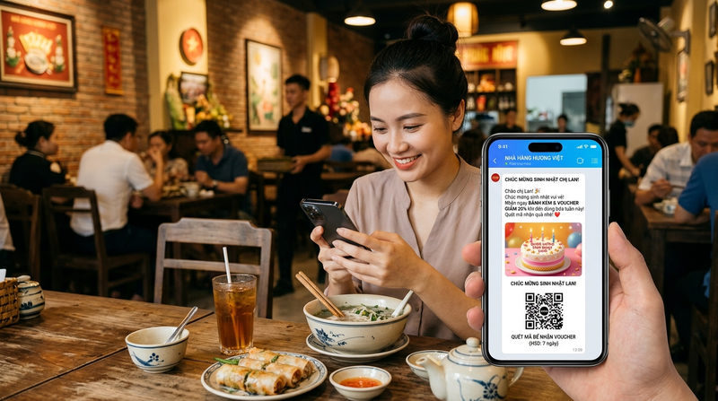 Kênh tiếp cận và kịch bản chăm sóc khách hàng cũ quán ăn thực chiến