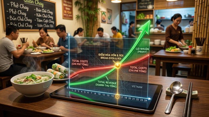 Kinh doanh quán chay trung bình bao lâu thì thu hồi vốn?