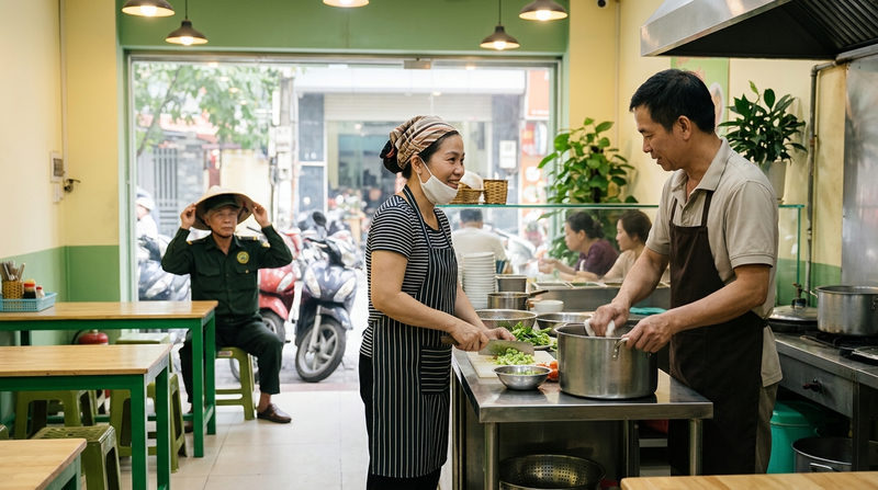 Mức lương trung bình cho nhân sự trung niên tại quán ăn là bao nhiêu?