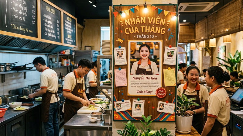 Nghệ thuật quản lý nhân viên F&B: Khích lệ phi tài chính