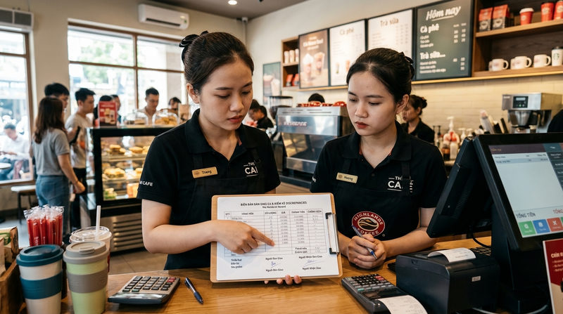 Quy định bàn giao ca: Trách nhiệm đền bù khi xảy ra thiếu hụt