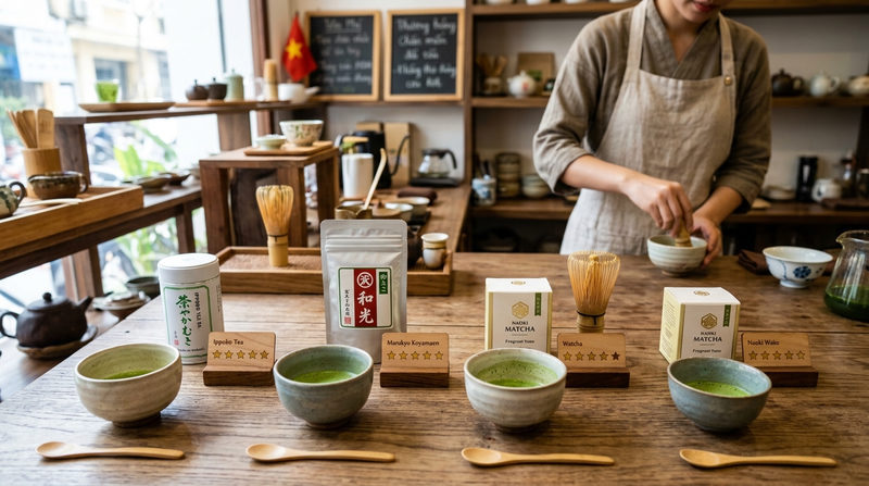 Review chi tiết: Bột trà xanh matcha Nhật Bản loại nào tốt nhất 2026?