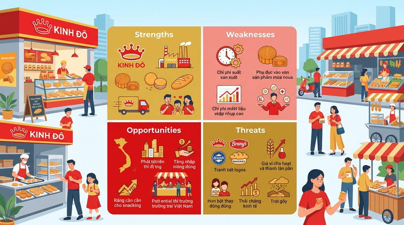Tổng quan thương hiệu và Phân tích SWOT của Kinh Đô