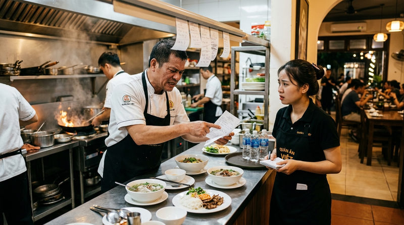 Nguyên nhân cốt lõi gây mâu thuẫn bếp và sảnh (FOH & BOH)