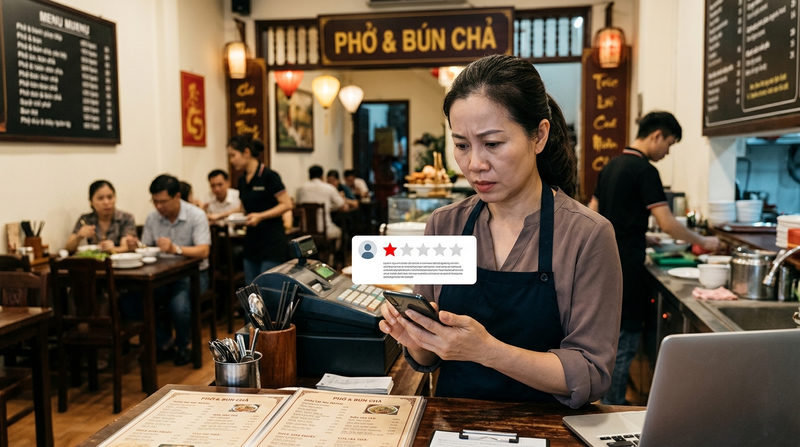 Review 1 sao ảnh hưởng như thế nào đến uy tín và doanh thu?