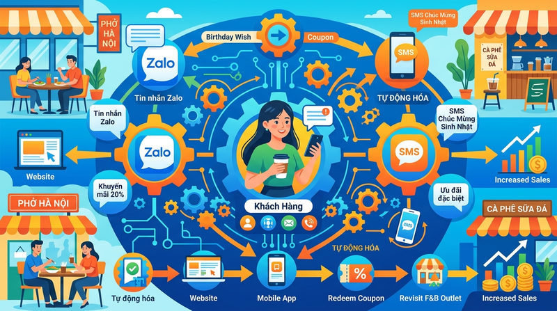 Sức mạnh của chiến lược SMS Zalo Marketing tự động trong Omnichannel