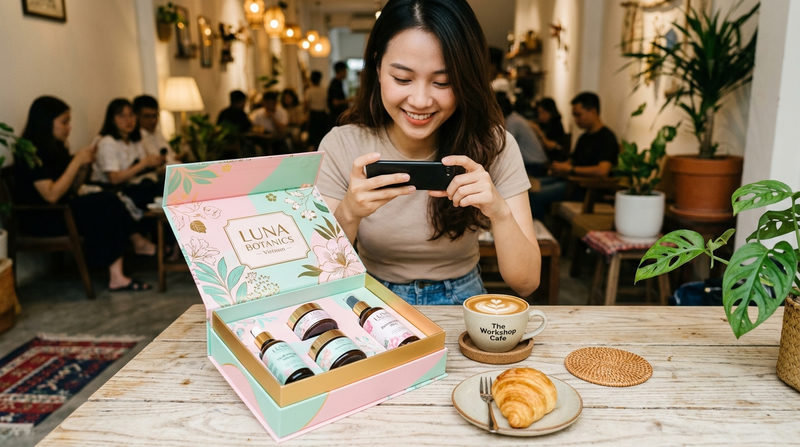 Sức mạnh của thiết kế bao bì đẹp cho khách check-in