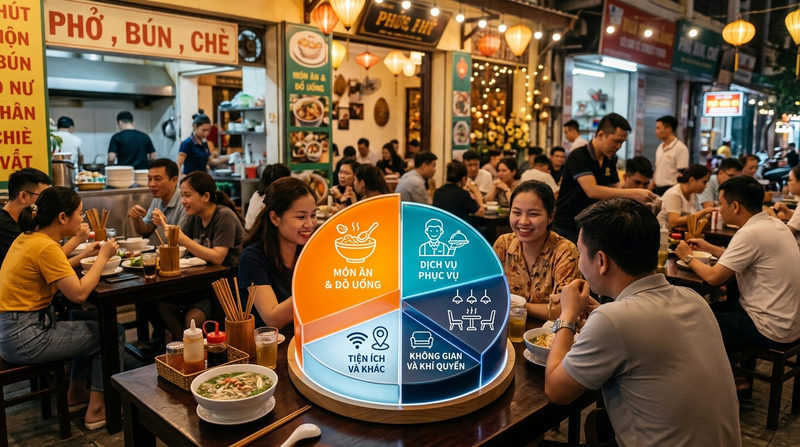 Tầm quan trọng của những yếu tố ngoài món ảnh hưởng lượt khách