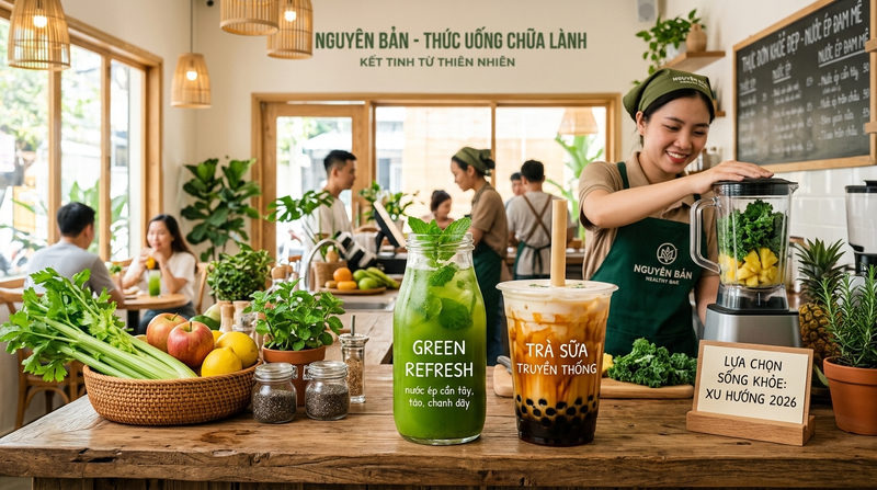 Tiềm năng và xu hướng kinh doanh đồ uống healthy 2026