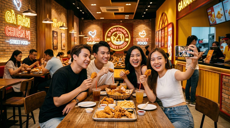 Vì sao cần chú trọng tăng trải nghiệm khách hàng quán gà rán?
