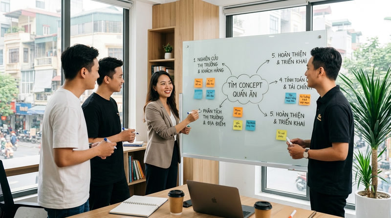 5 Bước chuẩn trong cách tìm concept quán ăn tối ưu chi phí