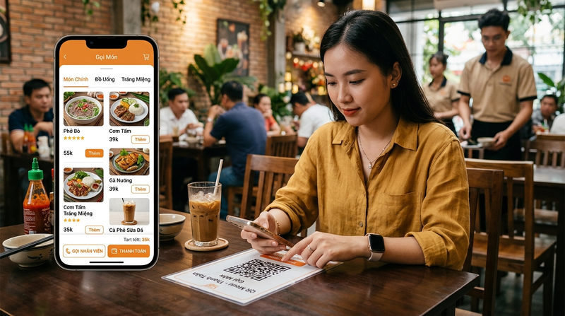 Các tính năng đột phá của hệ thống gọi món QR code