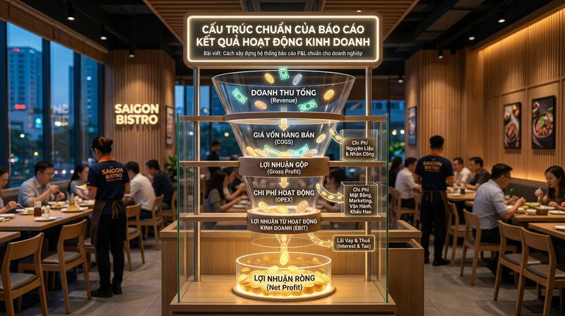 Cấu trúc chuẩn của một báo cáo kết quả hoạt động kinh doanh