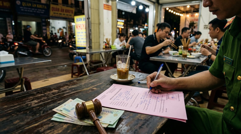 Chi tiết mức phạt khi mở quán ăn quá giờ quy định ban đêm là bao nhiêu?