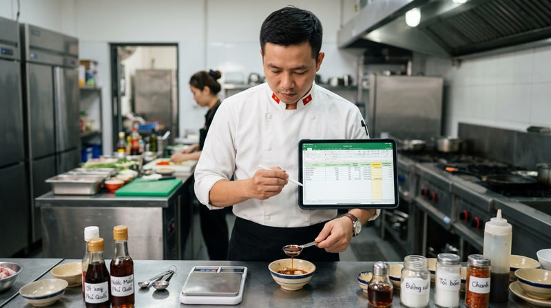 Hướng dẫn cách tính chi phí gia vị ẩn nước chấm chi tiết
