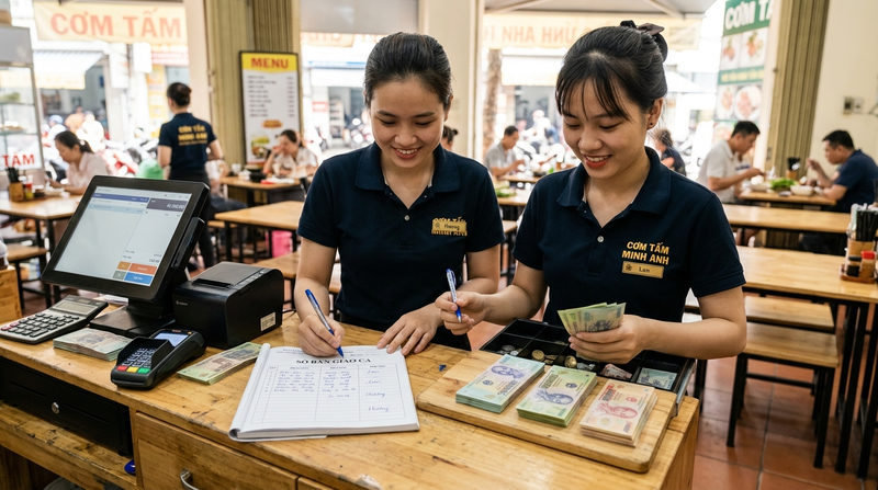 Quy trình thu ngân quán ăn chuẩn giúp chống thất thoát