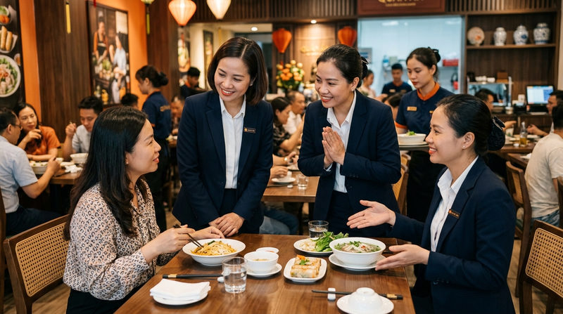Quy trình xử lý khiếu nại F&B chuẩn quốc tế với nguyên tắc HEAT