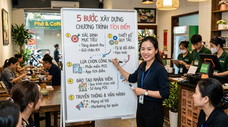 5 bước trong cách làm chương trình tích điểm khách hàng
