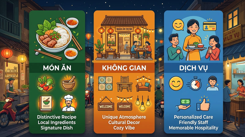 Bí quyết tìm Điểm khác biệt độc nhất (USP) cho quán ăn nhỏ