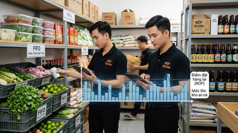 Cách tính mức tồn kho an toàn và điểm đặt hàng lại ROP