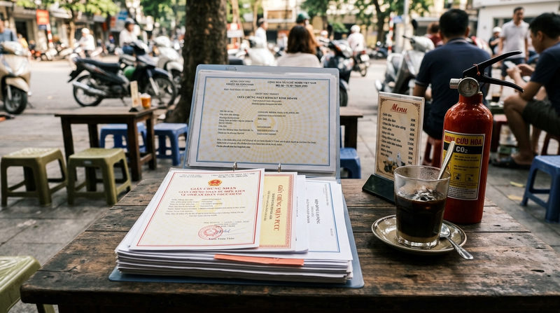 Mở quán cafe cóc cần những giấy tờ gì ngoài giấy phép kinh doanh?