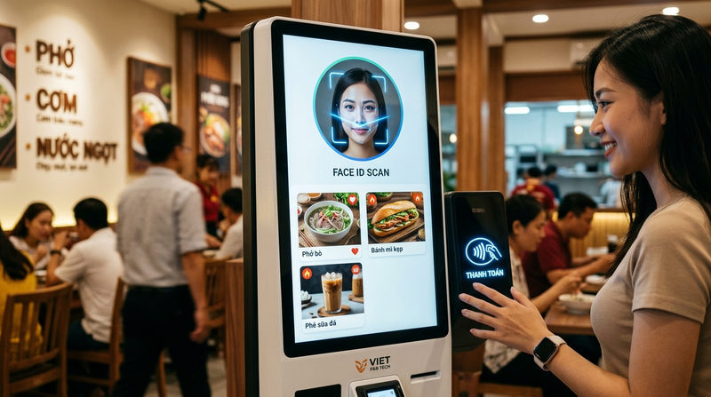 Sự bùng nổ của công nghệ F&B 2026 tích hợp trong Kiosk