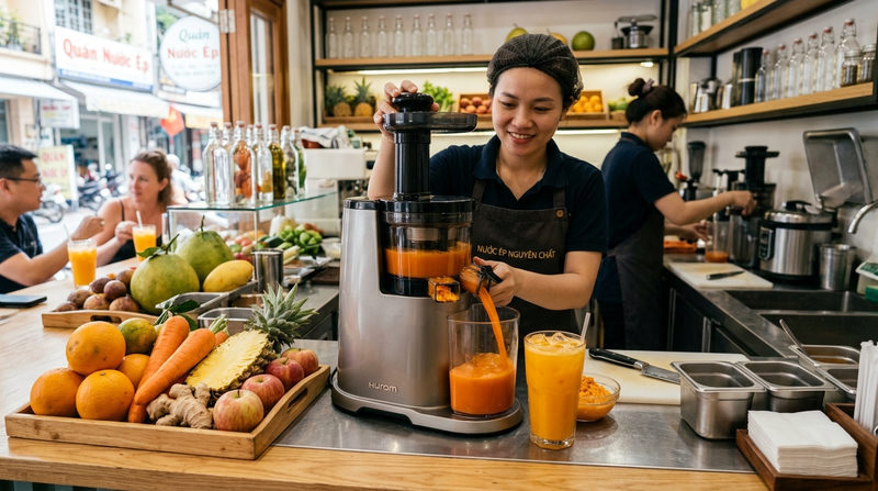 Tư vấn chọn mua máy ép trái cây và trang thiết bị
