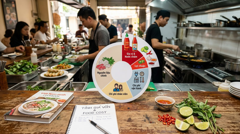 Tỷ lệ phần trăm chi phí gia vị hợp lý trong công thức tính food cost
