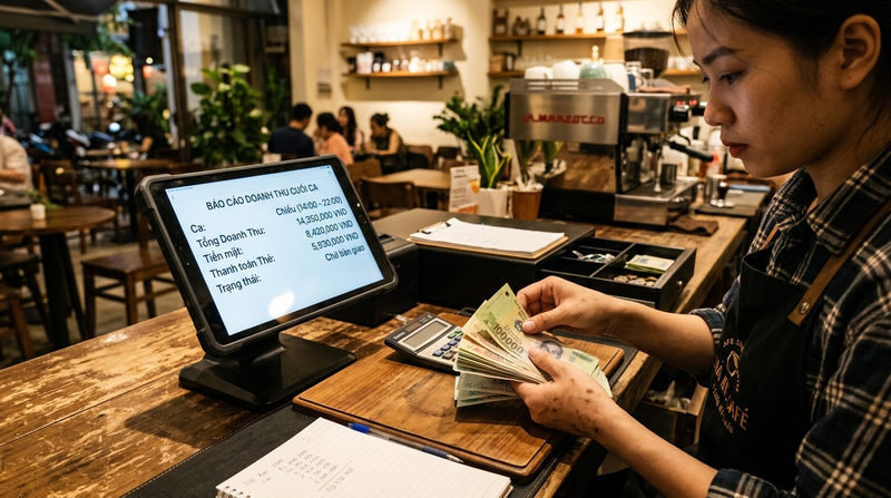 Cách chốt doanh thu và bàn giao tiền mặt không xảy ra sai sót
